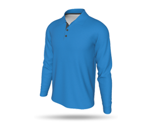 Mens Interchangeable LS Inline Polo Shirt