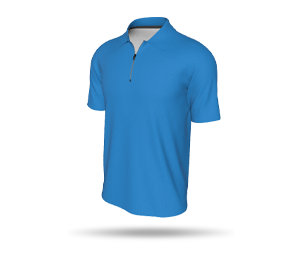 Mens Interchangeable SS Inline Zipped Polo Shirt