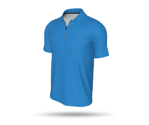 Mens Interchangeable SS Raglan Zipped Polo Shirt