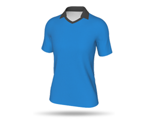 Womens Inline SS Jersey - Collared V-Neck Collar