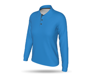 Womens Interchangeable LS Raglan Polo Shirt