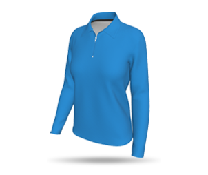 Women's LS Inline Zipped Polo Shirt