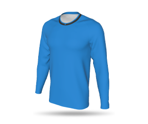 Mens LS Raglan Football Shirt - Round Collar V-Notch