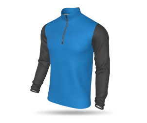 Mens LS Inline Quarter Zip Mid Layer