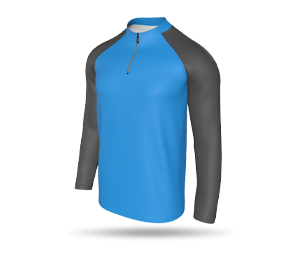 Mens Raglan Running Quarter Zip Top