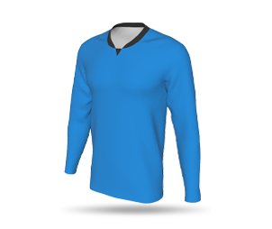 Mens LS Raglan Football Shirt - United Collar