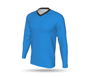 Mens LS Raglan Football Shirt - V-Neck Collar