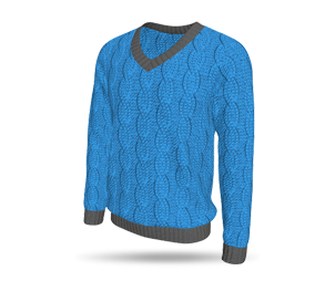 Mens Styled LS Cricket Slipover V-Neck