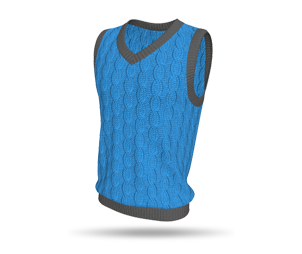 Mens Styled Sleeveless Cricket Slipover V-Neck