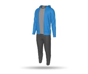 Mens Zipped Hoodie Tracksuit Set