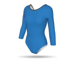 Womens Raglan 3-4 Sleeve Leotard - Round Binding