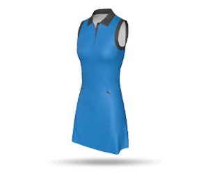 Womens Sleeveless Golf Dress - 5 Button Polo Collar