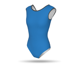 Womens Raglan Sleeveless Leotard - Round Binding