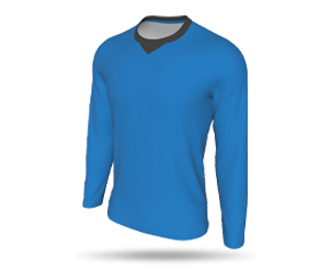 Mens Interchangeable LS Inline Football Shirt – Chevron Round Collar