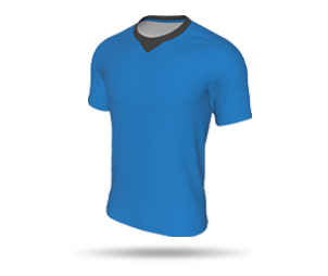 Mens Interchangeable SS Raglan Football Shirt - Chevron Round Collar