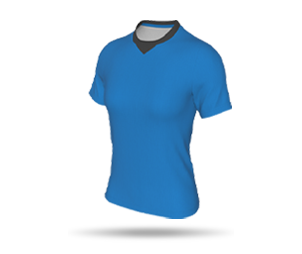 Womens Interchangeable SS Inline Football Shirt - Chevron Round Collar