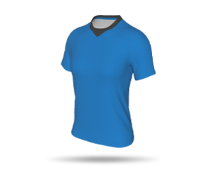Womens Interchangeable SS Raglan Football Shirt - Chevron Round Collar
