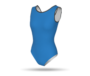 Womens Raglan Sleeveless Thin Strap Leotard - Round Binding
