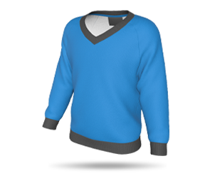 Raglan School Jumper - V-Neck Collar